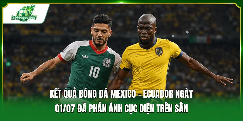 Kết quả bóng đá Mexico - Ecuador ngày 01/07 đã phản ánh cục diện trên sân