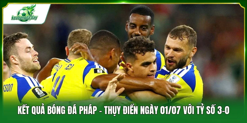 Kết quả bóng đá Pháp - Thụy Điển ngày 01/07 với tỷ số 3-0