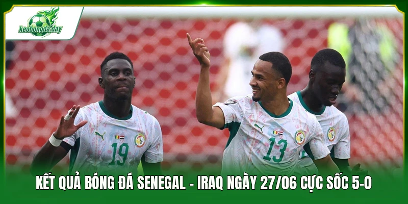 Kết quả bóng đá Senegal - Iraq ngày 27/06 cực sốc 5-0