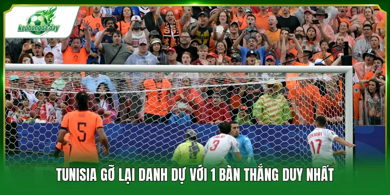 Tunisia gỡ lại danh dự với 1 bàn thắng duy nhất