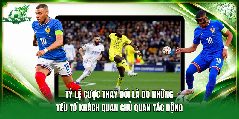Tỷ lệ cược thay đổi là do những yếu tố khách quan chủ quan tác động